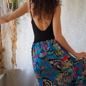 High Low Cut Butterfly Skirt